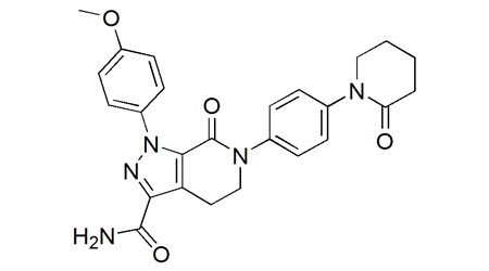 
Apixaban molecular structure