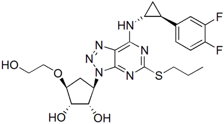 
Ticagrelor molecular structure