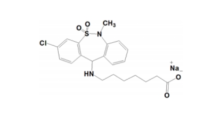 
Tianeptine Sodium molecular structure