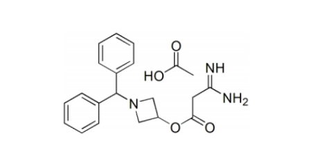Acid salt of 1-benzhydryl-3-azetidinyl amidinoacetate molecular structure